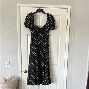 Polka Dot Black Dress